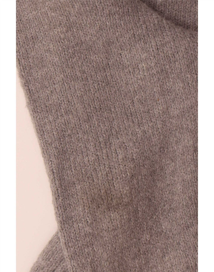 Maglione maglione girocollo da uomo Zara in poliestere grigio medio
