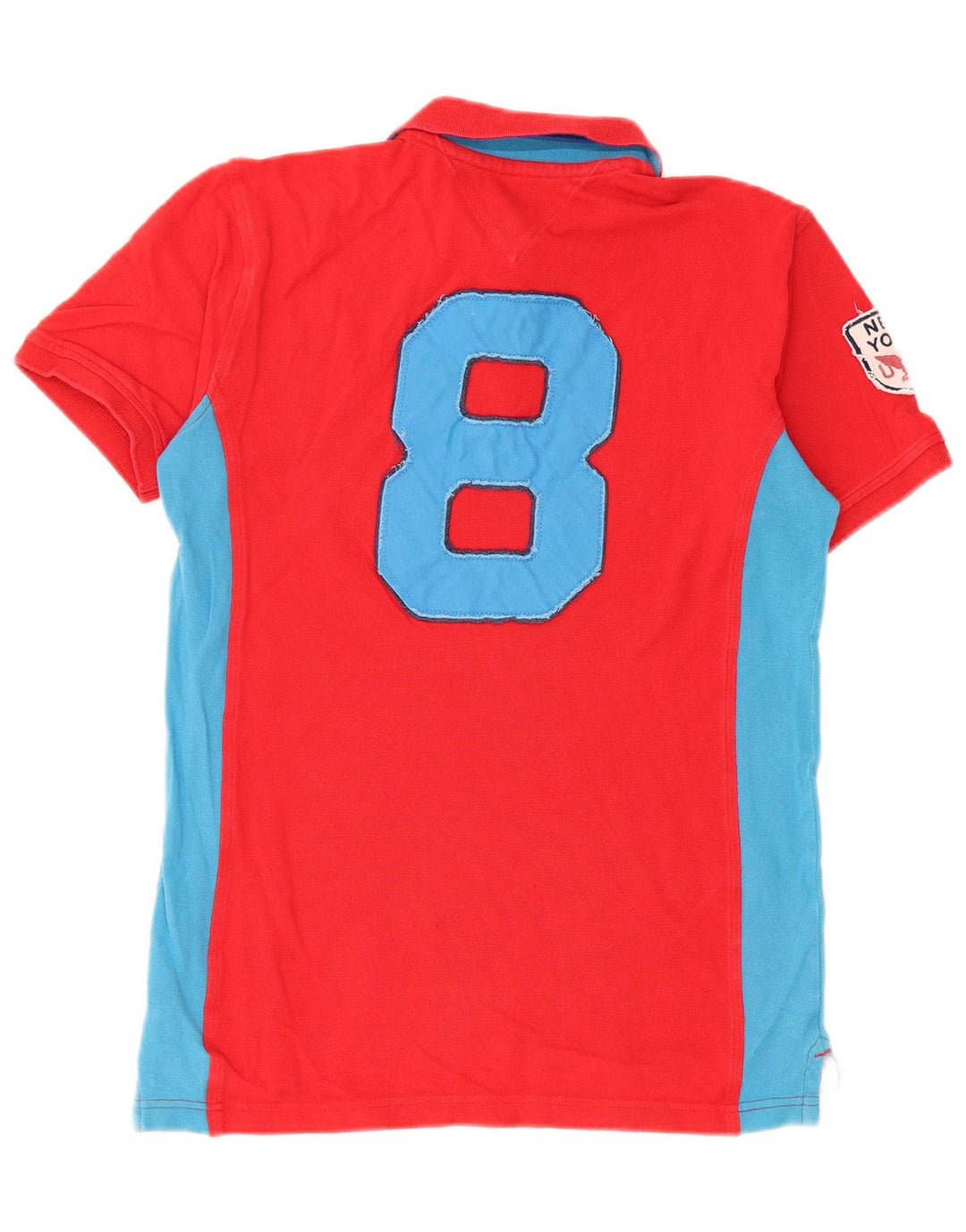 TOMMY HILFIGER Polo grafica per ragazzi 15-16 anni XL Colorblock rosso