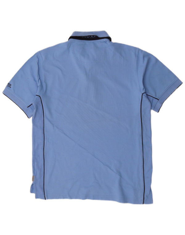 Polo da uomo Izod grande in cotone blu