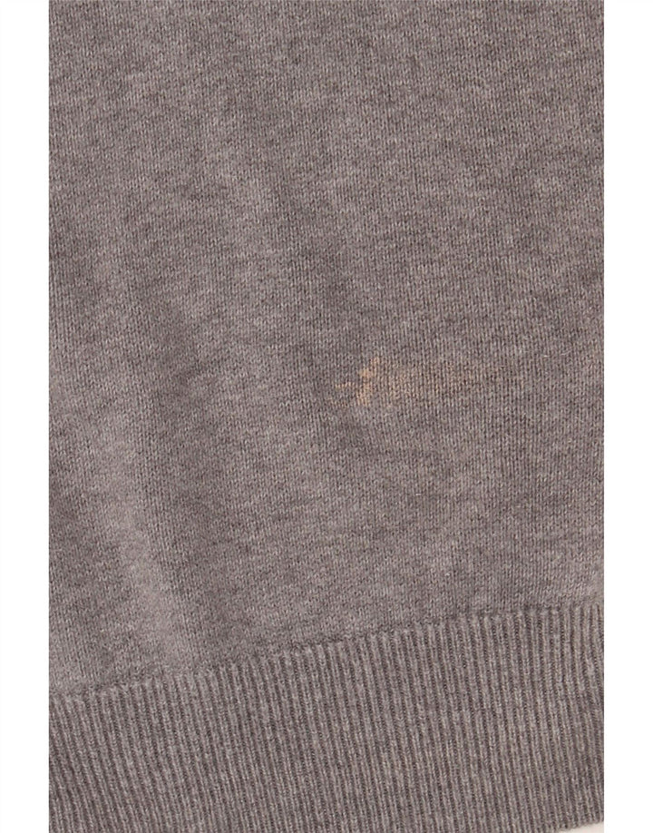 Maglione Barbour da uomo con zip e collo XL in cotone grigio