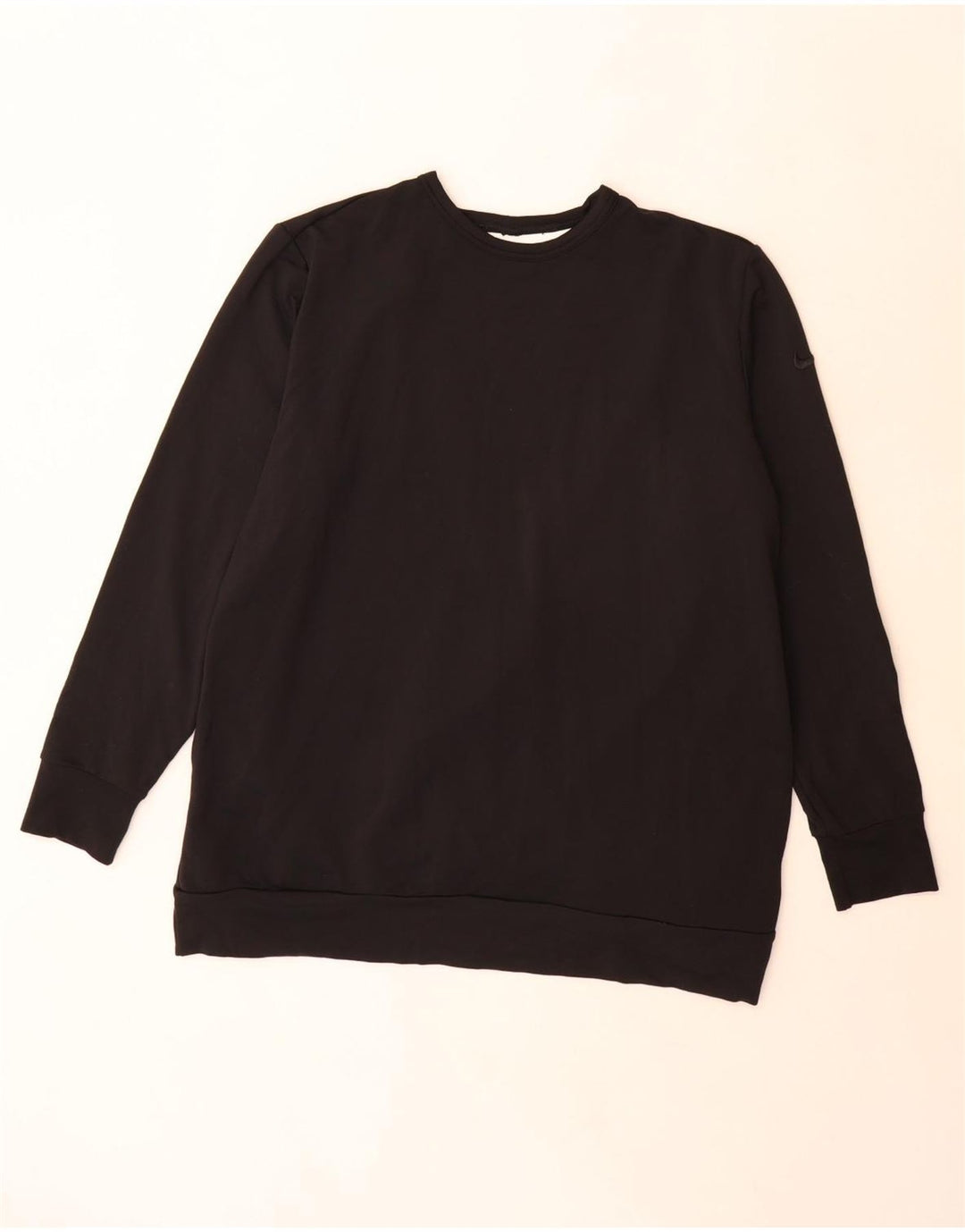 Felpa oversize da donna Nike Dri Fit maglione UK 14 medio nero