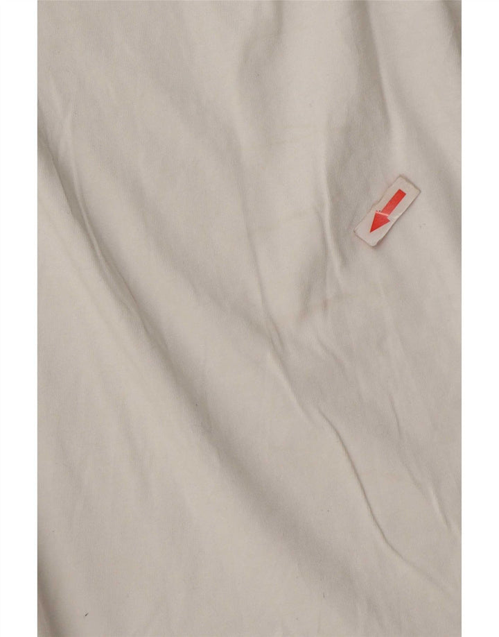 T-shirt grafica da uomo Adidas Top in cotone bianco medio