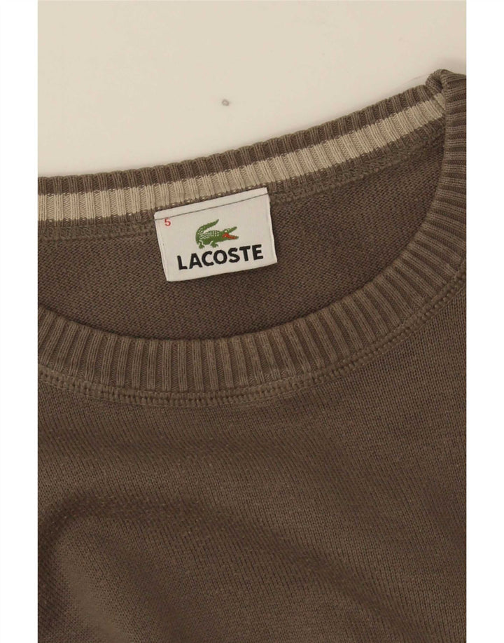 Maglione maglione girocollo da uomo Lacoste taglia 5 grande kaki