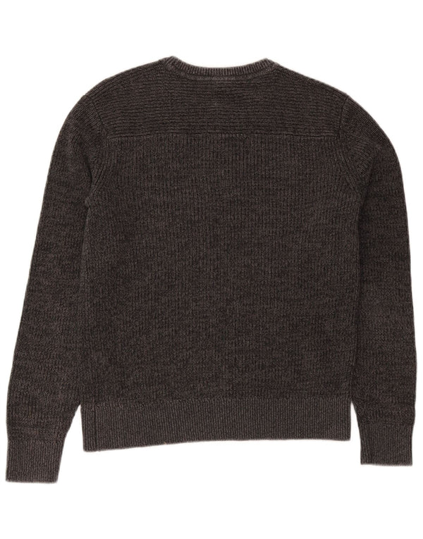 Maglione maglione girocollo da uomo Gap XS in cotone grigio