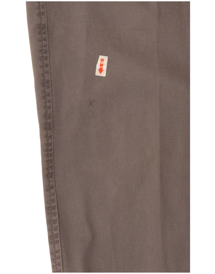 Pantaloni chino dritti da uomo Marks & Spencer W34 L29 cotone grigio