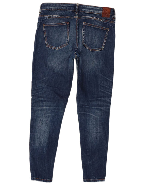 Jeans skinny effetto invecchiato Zara da donna EU 38 Small W28 L27 Blu