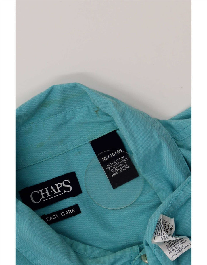 Camicia Chaps da uomo vestibilità regolare XL in cotone blu