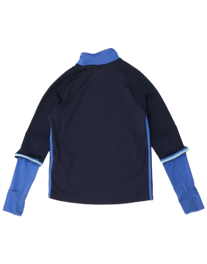 Maglia Adidas Climacool da ragazzo a manica lunga 11-12 anni blu navy color block