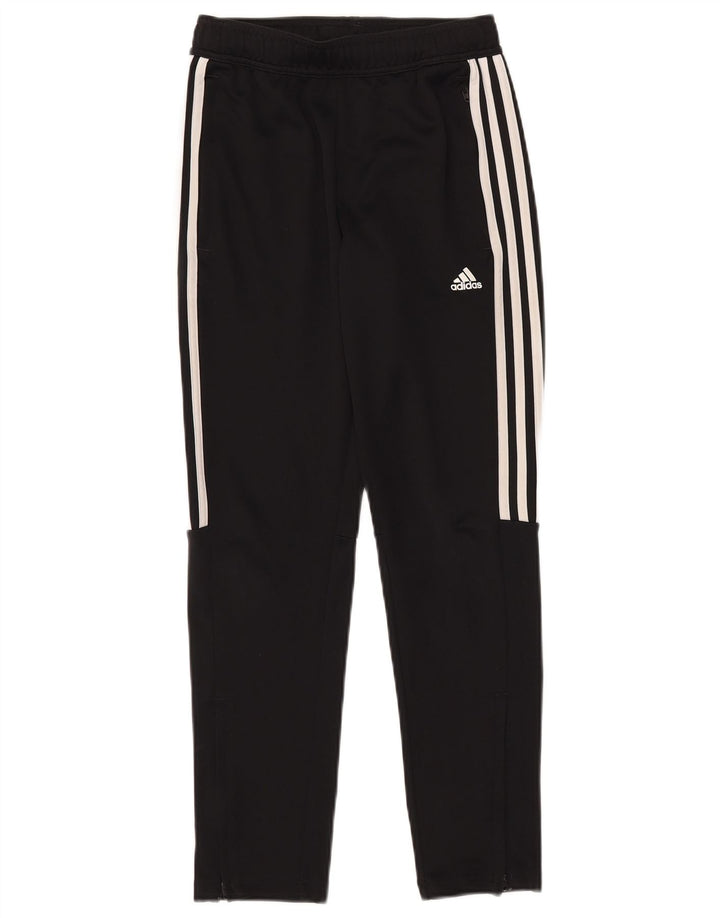 Pantaloni della tuta Adidas Aeroready da ragazzo 11-12 anni in poliestere nero