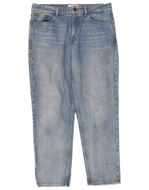 Jeans dritti da donna Fat Face UK 14 Large W36 L28 Cotone blu