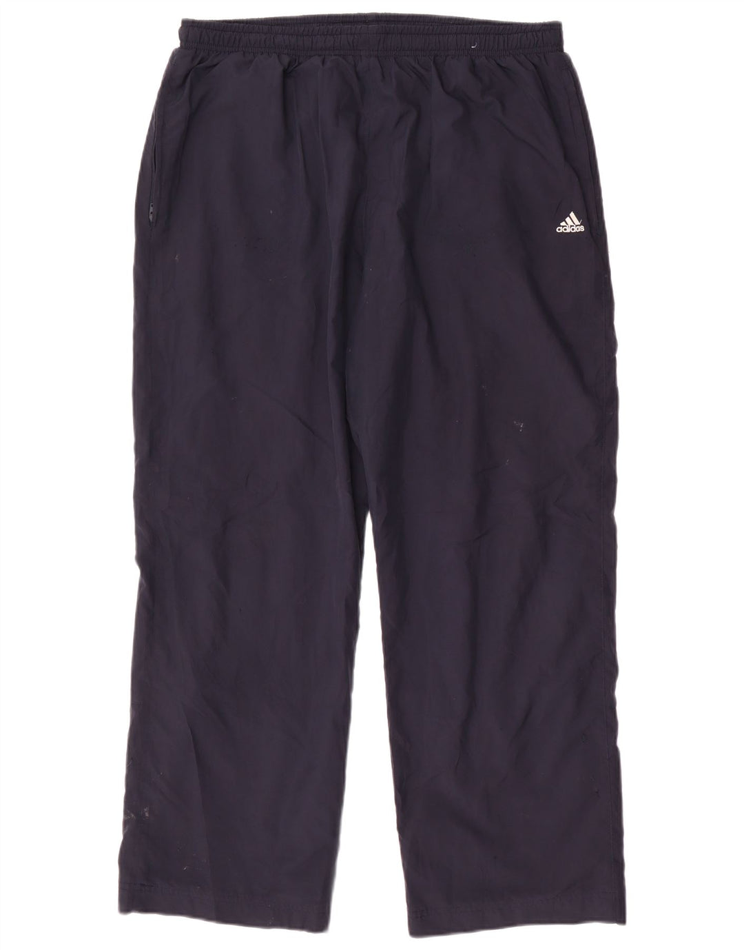 Pantaloni da tuta da uomo Adidas Large in poliestere blu navy