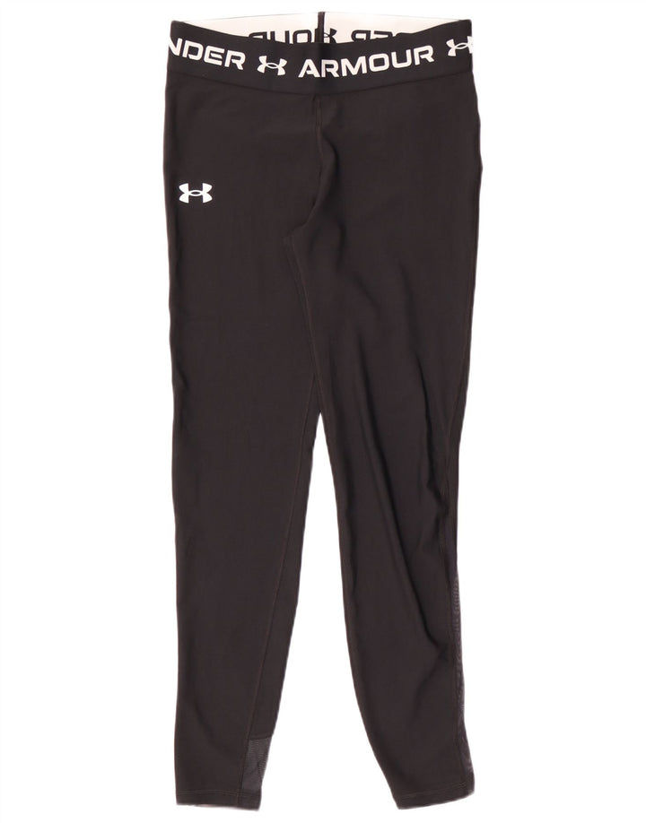 Leggings grafici per ragazze Under Armour 12-13 anni in poliammide nero