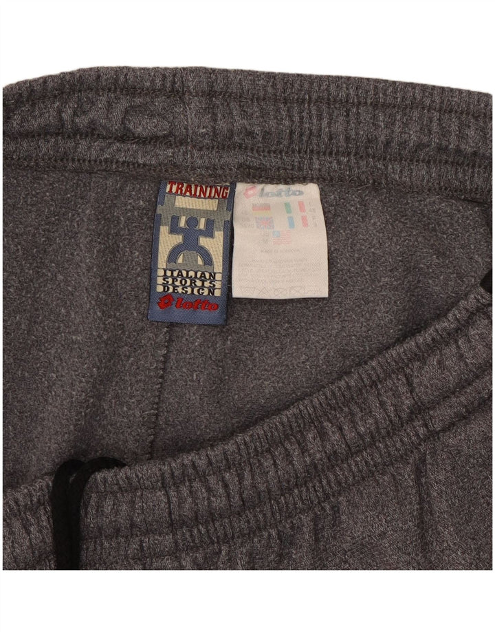 Pantaloni da tuta da allenamento LOTTO da uomo in poliestere grigio medio