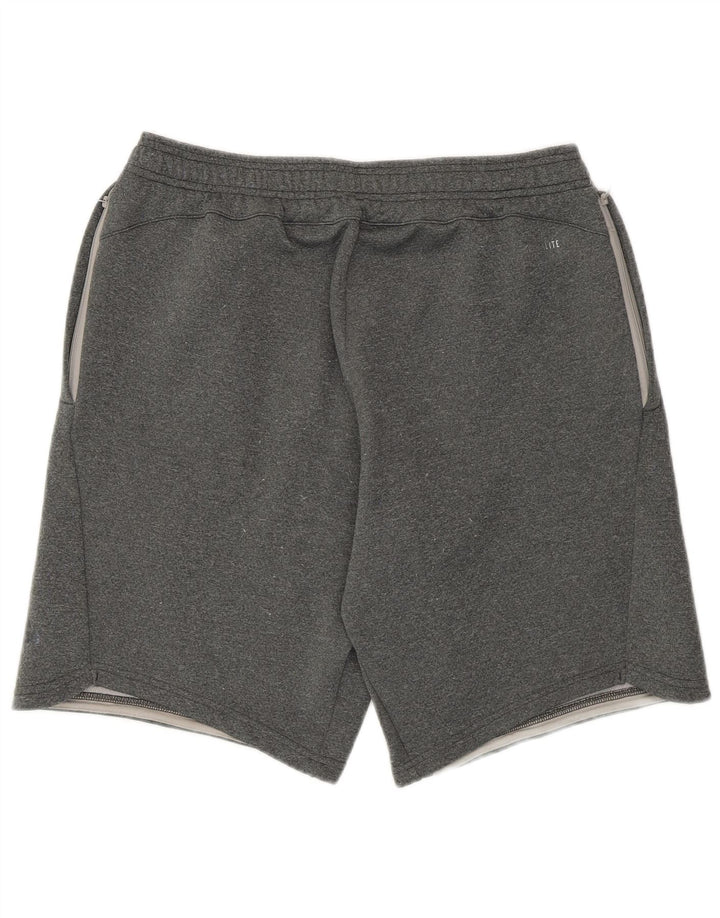 Pantaloncini sportivi Adidas Climalite da uomo in poliestere grigio medio