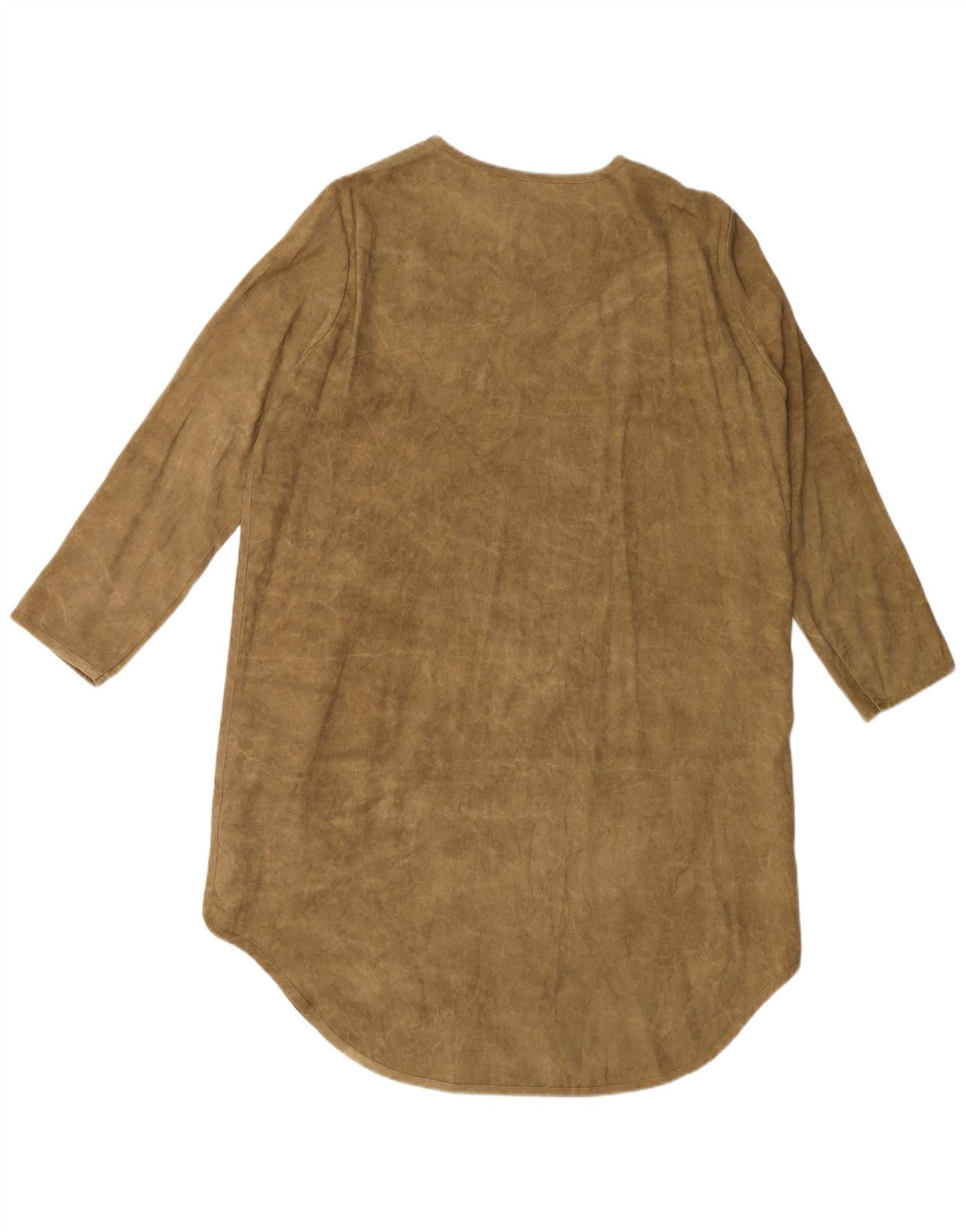 Abito chemisier ZARA Donna UK 14 Lyocell Verde Medio