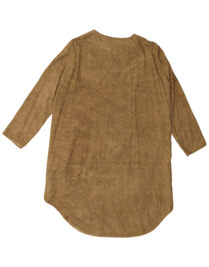 Abito chemisier ZARA Donna UK 14 Lyocell Verde Medio