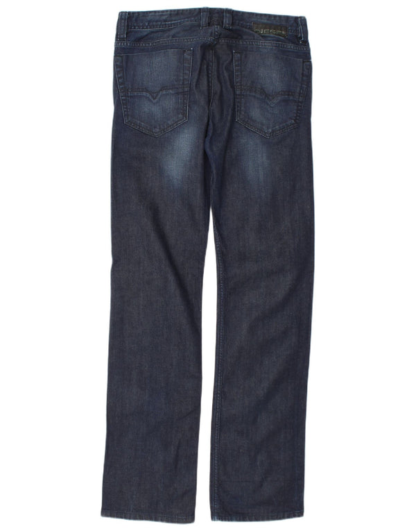 Diesel Jeans da donna Viking J Straight UK 14 Large W32 L32 Cotone blu navy