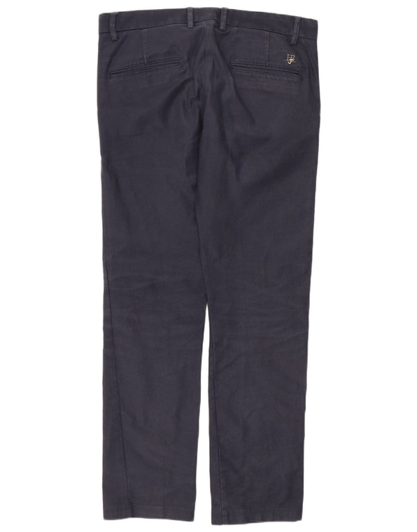 Pantaloni chino dritti da uomo Harmont & Blaine IT 46 Small W32 L29 Blu Navy
