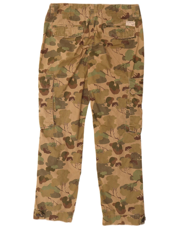 Pantaloni cargo dritti da donna Tommy Hilfiger W31 L32 mimetico kaki