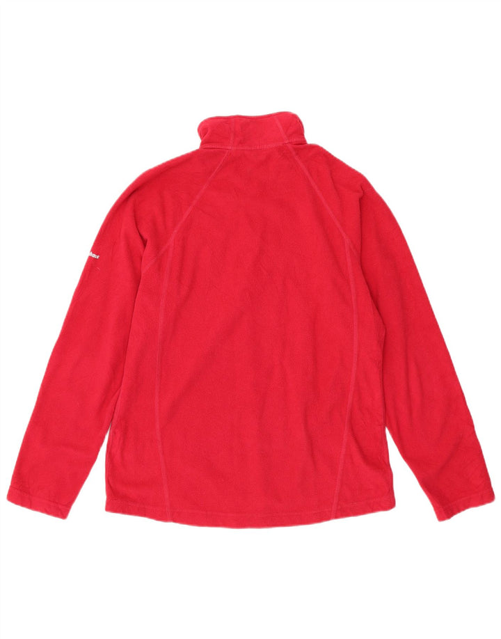 Maglione in pile da donna BERGHAUS con collo e zip UK 12 Poliestere rosa medio