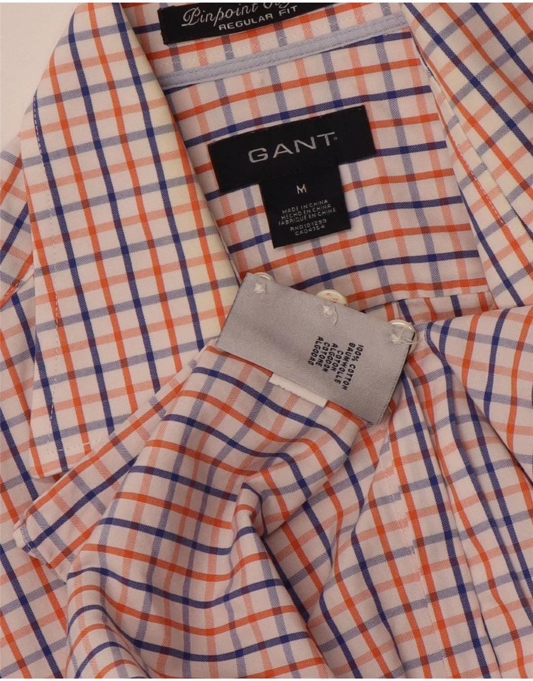 GANT Camicia da uomo vestibilità regolare in cotone a quadri multicolore medio