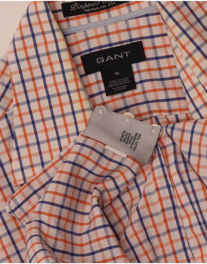 GANT Camicia da uomo vestibilità regolare in cotone a quadri multicolore medio