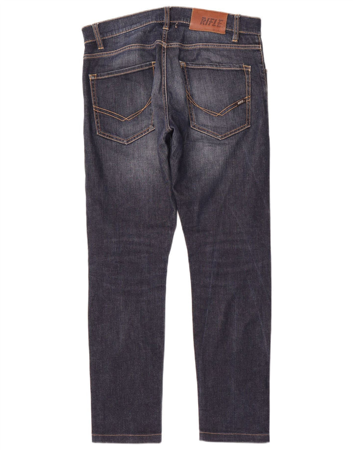 Jeans slim da uomo Rifle W32 L31 in cotone blu navy