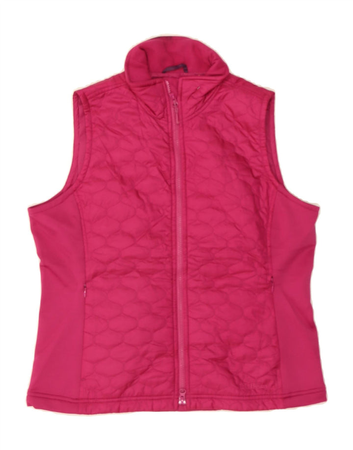 L.L.BEAN Womens Quilted Gilet UK 14 Medium Pink Polyester Vintage L.L.Bean and Second-Hand L.L.Bean from Messina Hembry 