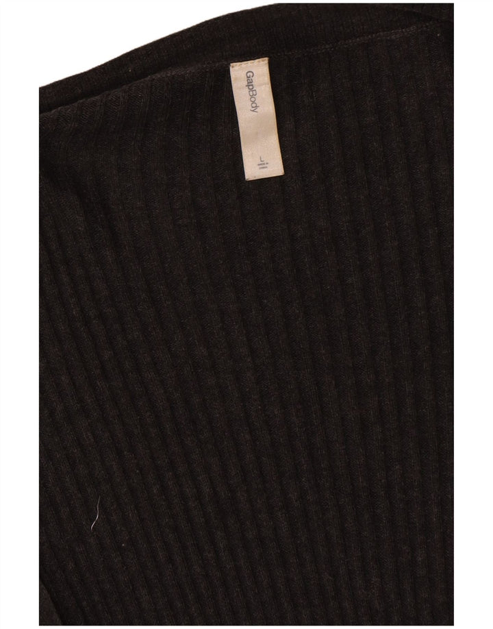 Maglione cardigan aperto a lunga linea da donna GAP UK 16 grande grigio