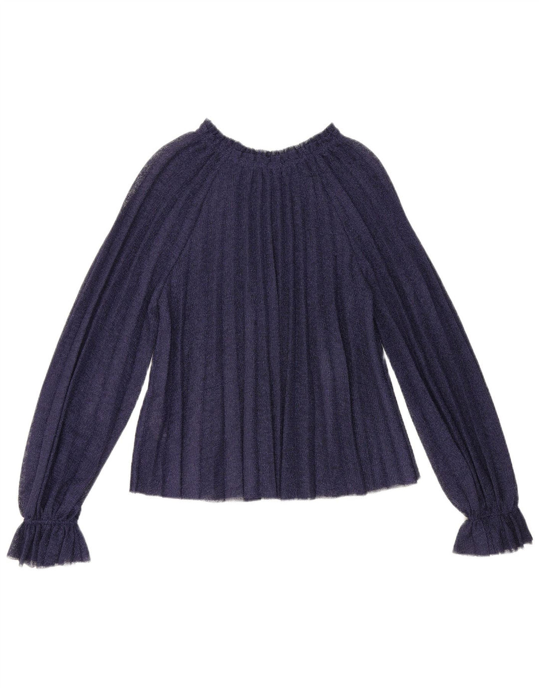 Camicetta oversize a maniche lunghe da donna Zara UK 10 Small Blu Navy