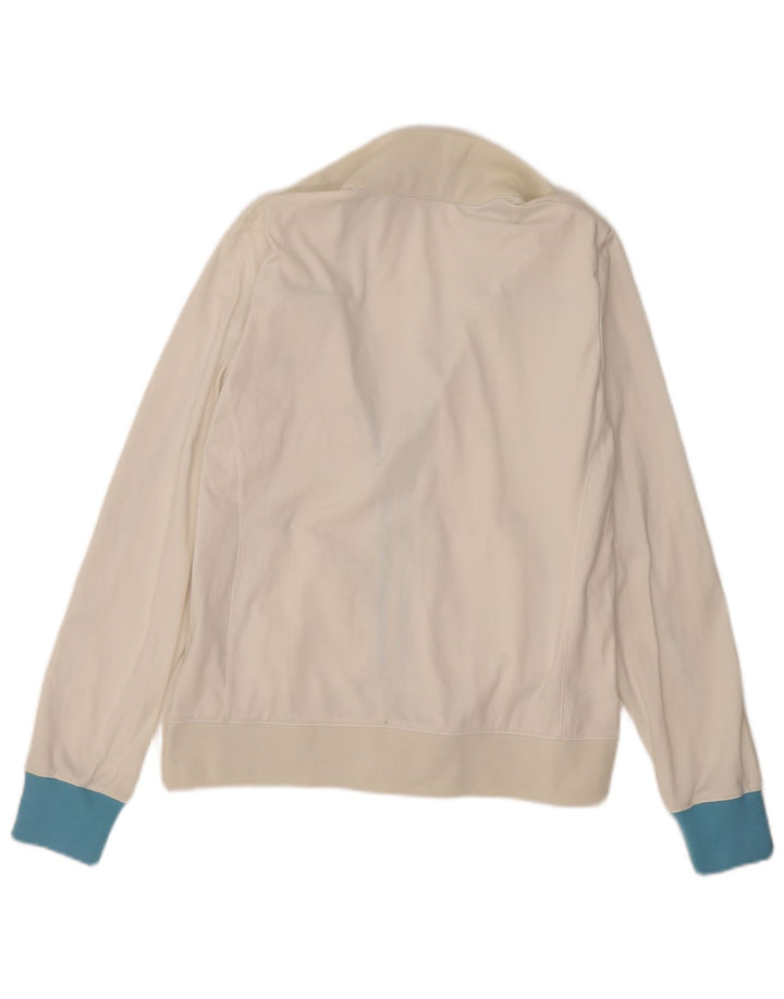 CHAMPION Womens Tracksuit Top Jacket UK 16 Large White Colourblock