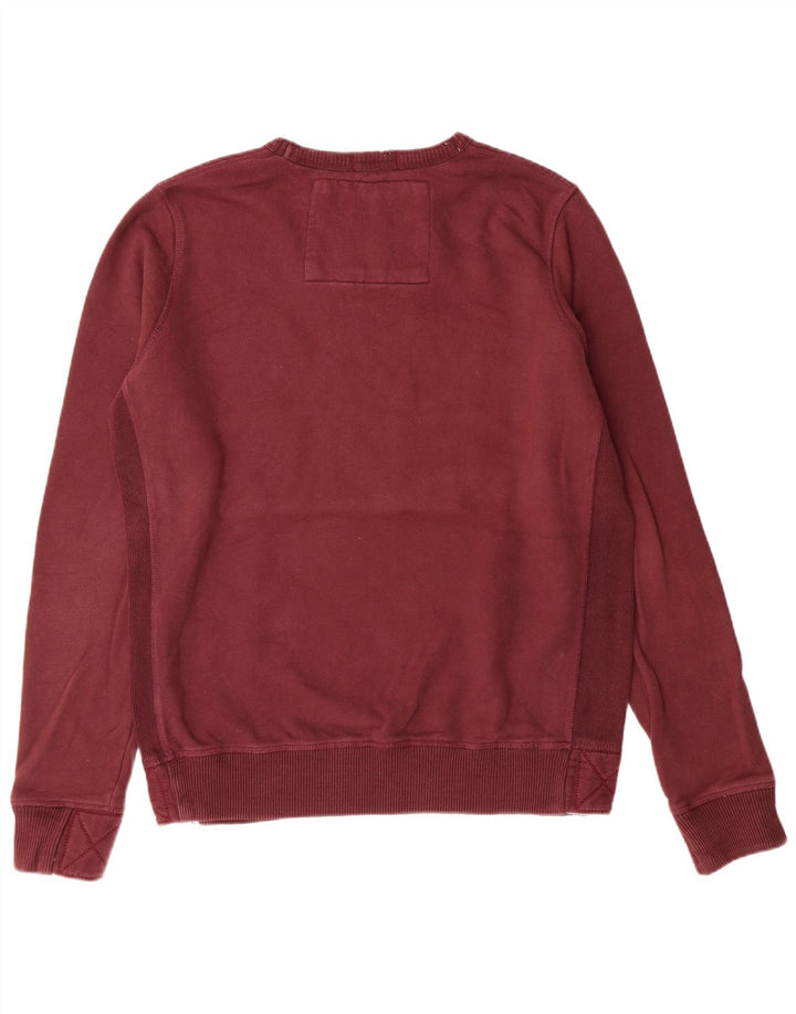 Felpa grafica da uomo Superdry Maglione grande in cotone bordeaux