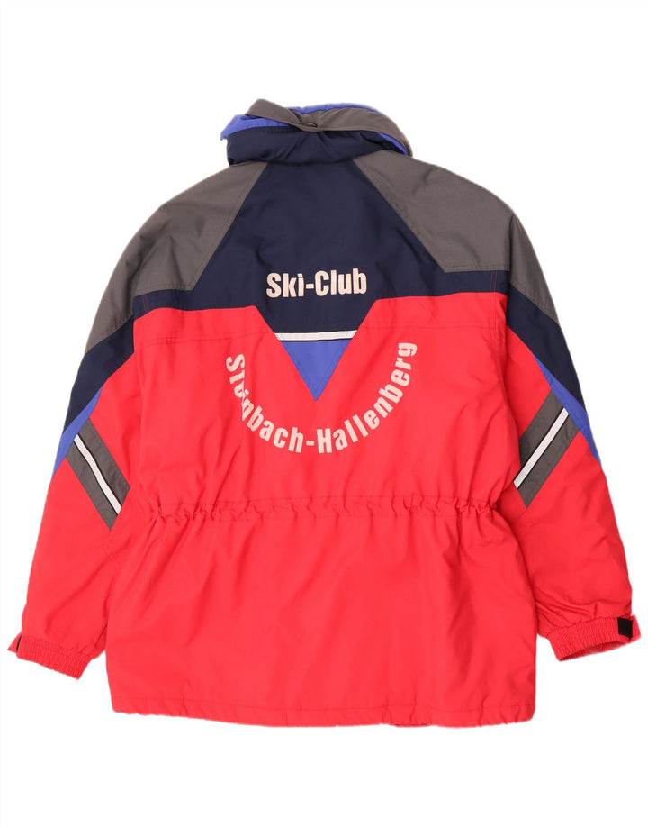 Giacca da sci grafica da uomo Diadora UK 42 XL Poliestere color block rosso