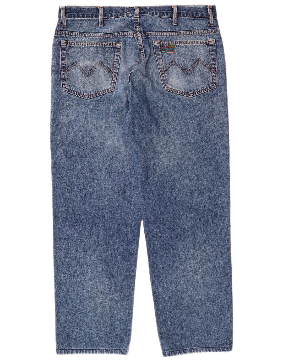 MISSONI SPORT Jeans cropped affusolati da uomo IT 52 XL W36 L26 Blu Cotone