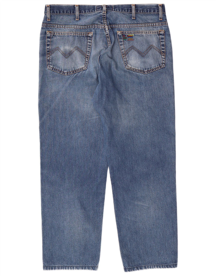 MISSONI SPORT Jeans cropped affusolati da uomo IT 52 XL W36 L26 Blu Cotone