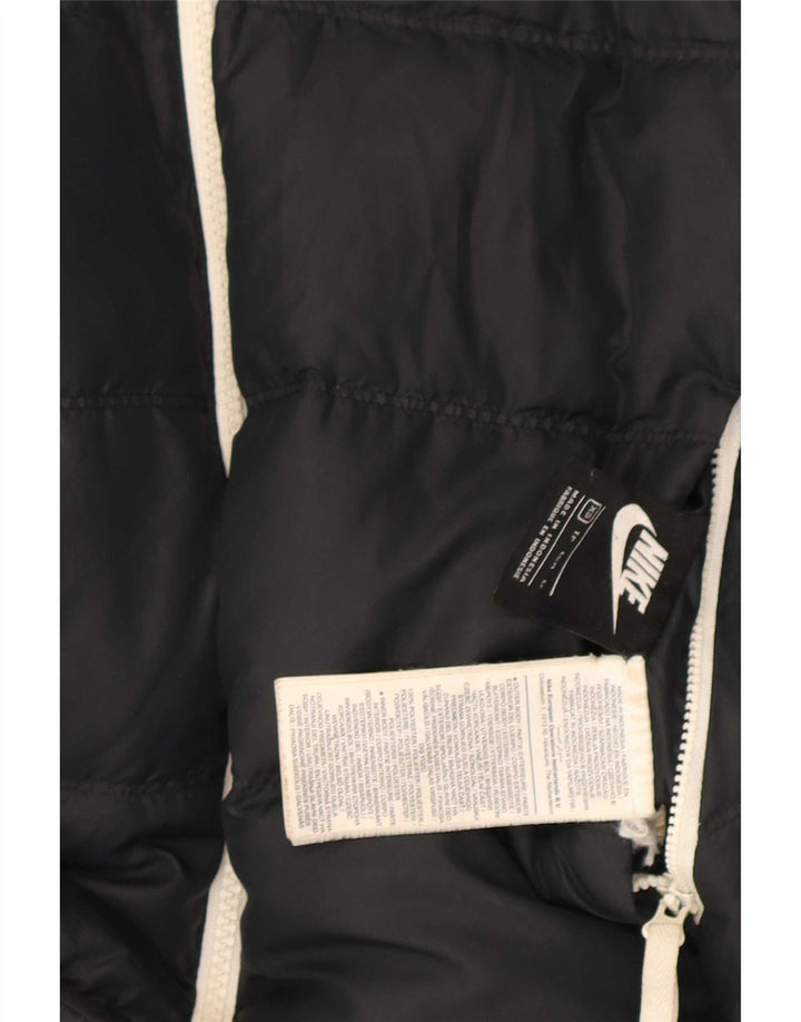 Giacca imbottita reversibile con cappuccio oversize da donna Nike UK 6 XS nera