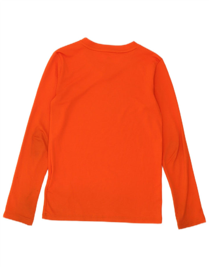 Maglia Adidas Aeroready da ragazzo a manica lunga 11-12 anni in poliestere arancione