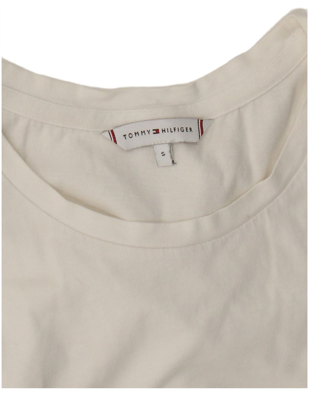 Maglietta da donna Tommy Hilfiger Top UK 8 piccola bianca