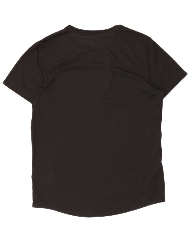 T-shirt da uomo PUMA Top grande nera in poliestere