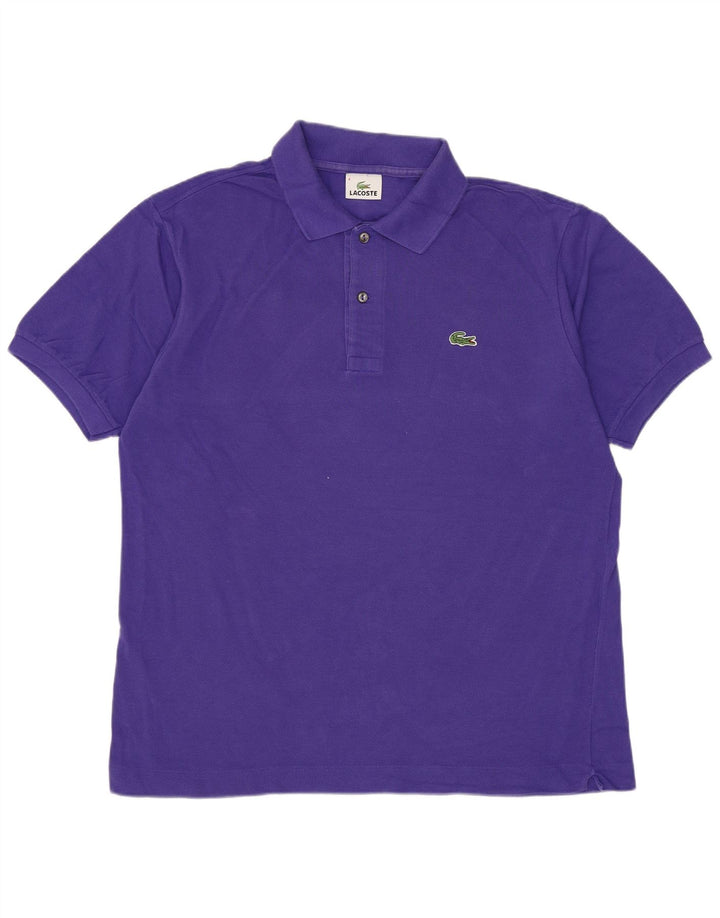 Polo da uomo Lacoste taglia 4 cotone viola medio