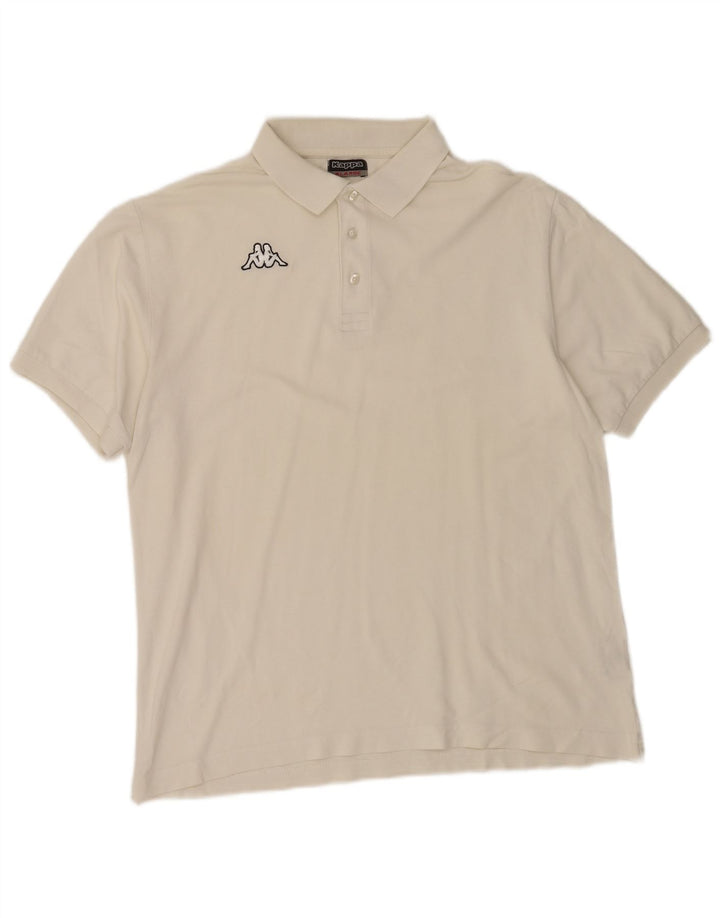 Polo Kappa Uomo XL Cotone Bianco