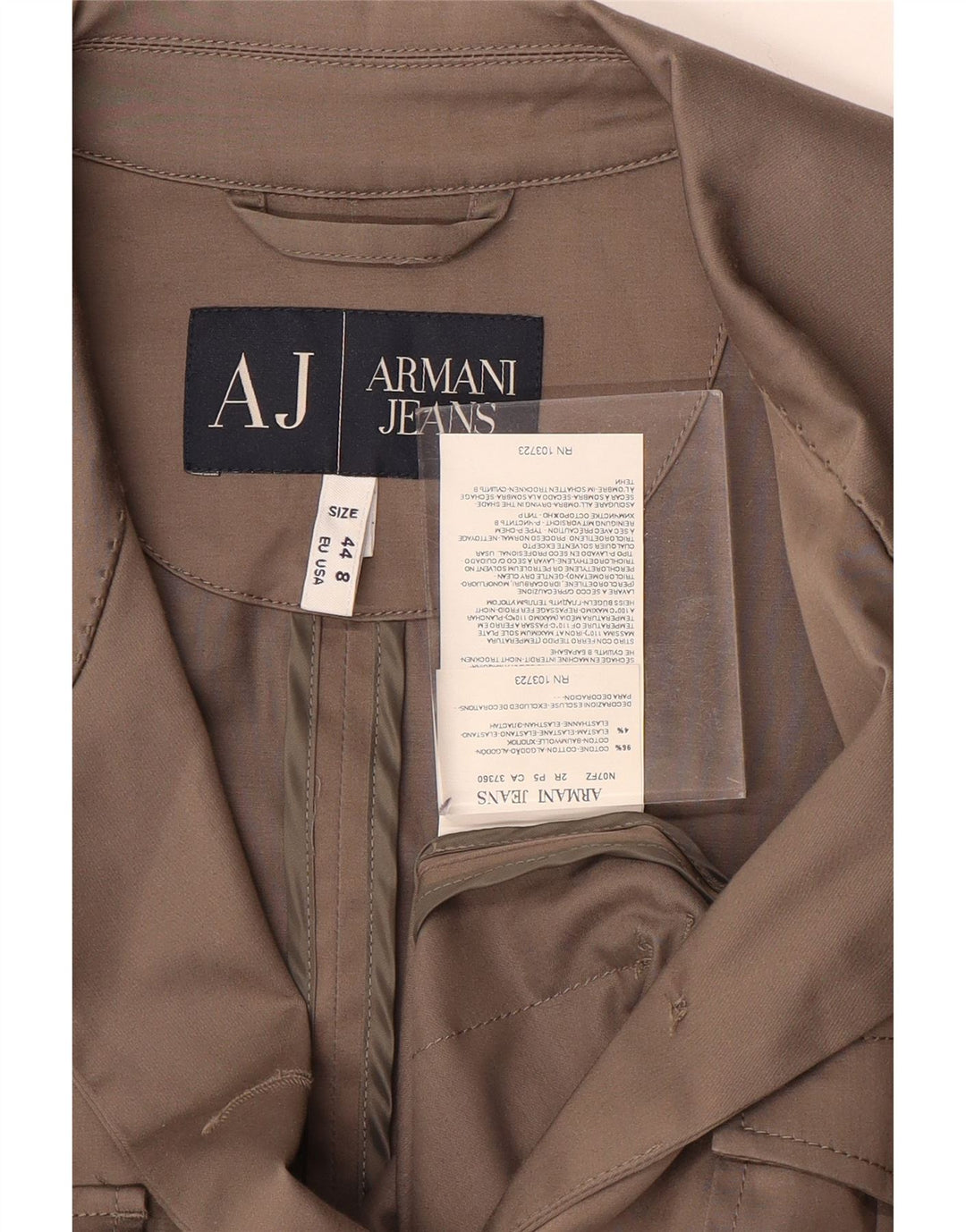 Giacca blazer da donna a 3 bottoni Armani Jeans EU 44 XL cotone marrone
