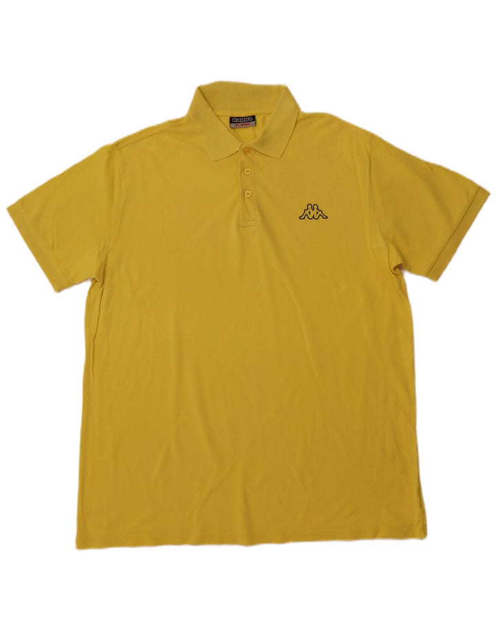 Polo da uomo KAPPA XL in cotone giallo