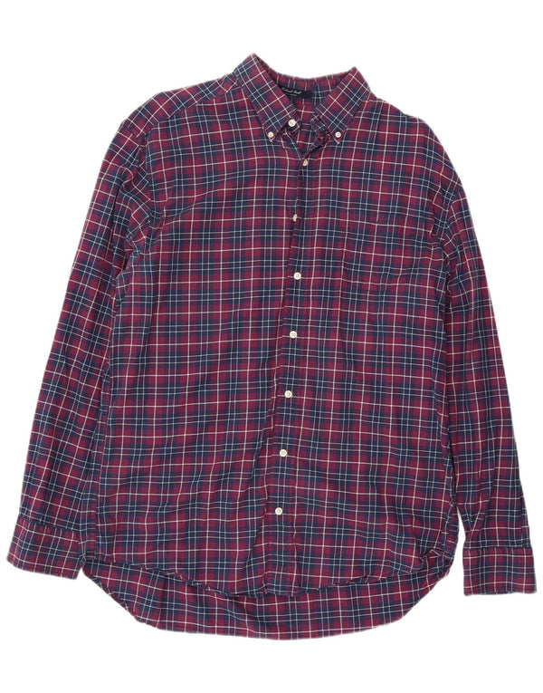 GANT Camicia da uomo Regular Fit XL Blu Navy a quadri in cotone