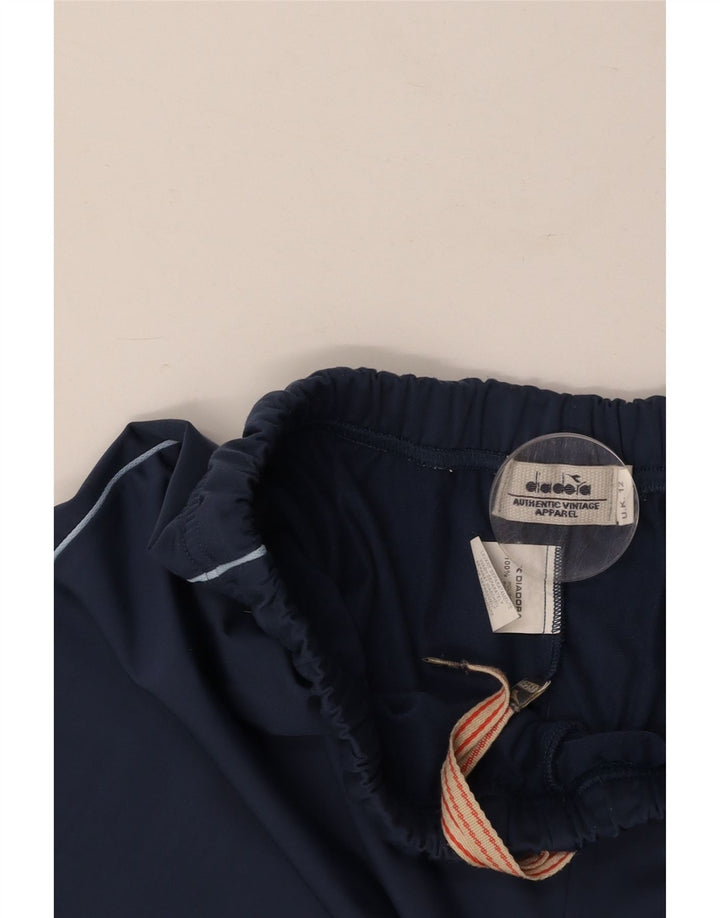 Pantaloni da tuta da donna DIADORA UK 12 Medium Blu Navy Poliestere