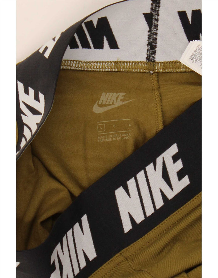 Leggings grafici da donna Nike UK 14 grande cotone kaki