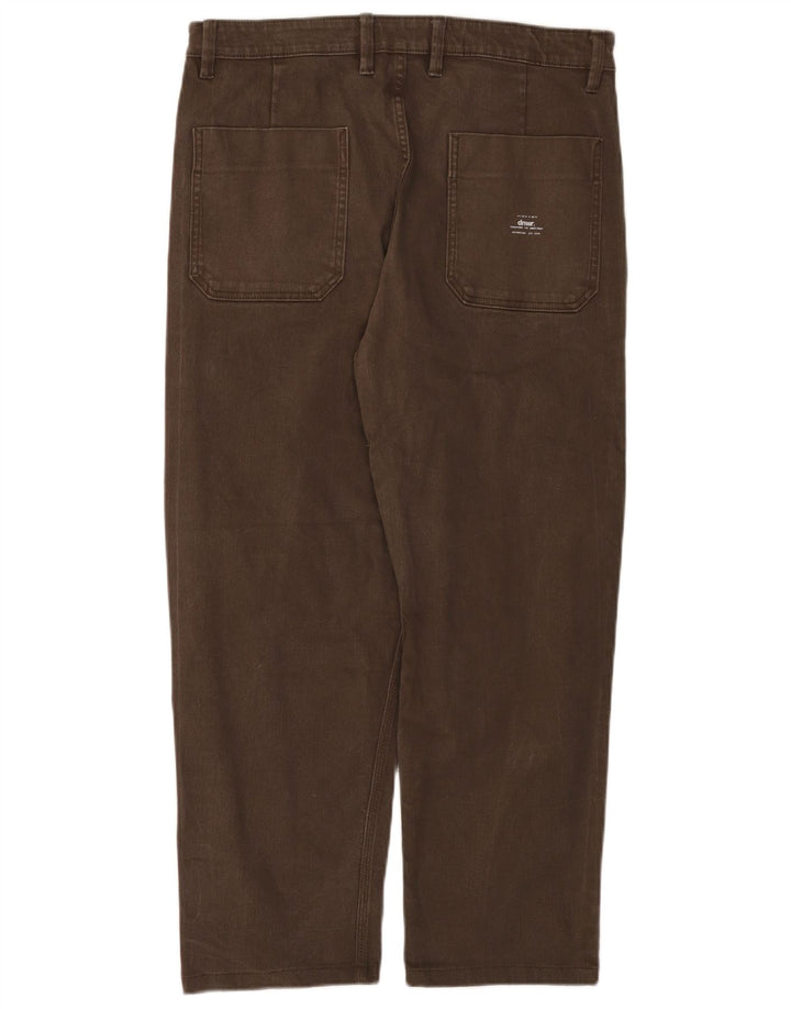 Jeans dritti da uomo Zara EU 42 Large W32 L27 Marrone