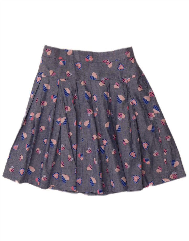 Set gonna vintage da donna in 2 pezzi media W32 blu geometrico