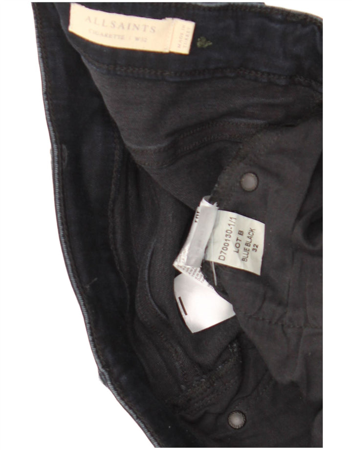 Jeans slim a sigaretta da uomo All Saints W32 L32 cotone blu navy