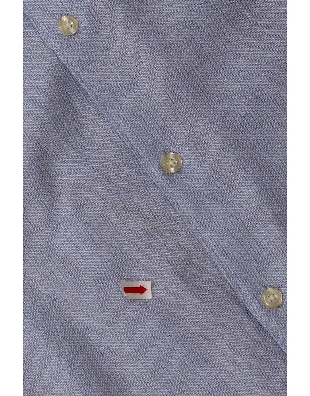 Camicia ZARA Uomo Slim Fit Large Blu Cotone